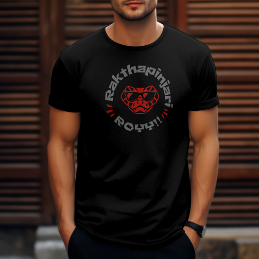 Raktha Pinjari Roy! 🐍 Black Unisex Telugu Meme T-shirt