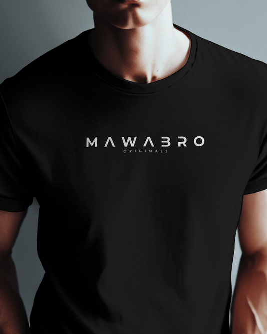 MawaBro Essential Black Unisex T-shirt